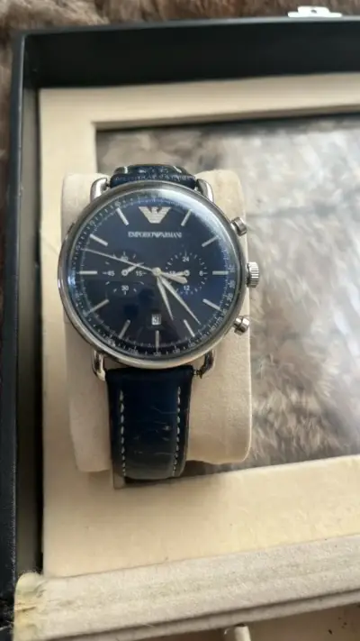 Reloj Emporio Armani cronógrafo azul - miniatura 1