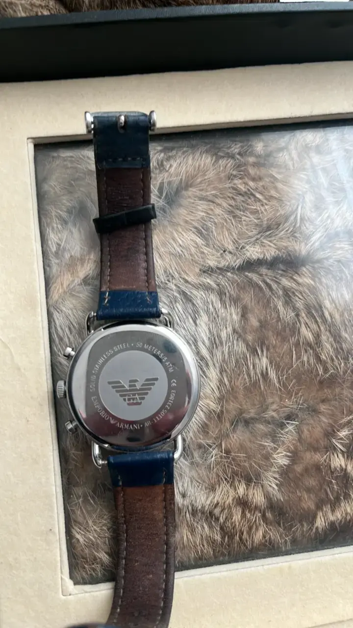 Reloj Emporio Armani cronógrafo azul - 2