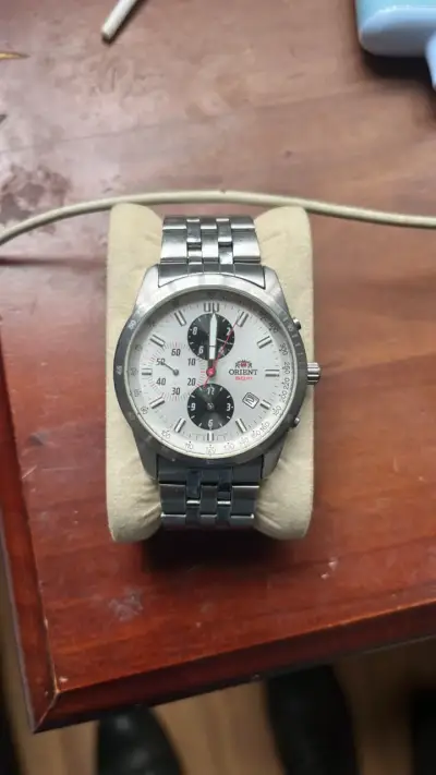 Reloj Orient cronógrafo de acero inoxidable - miniatura 1