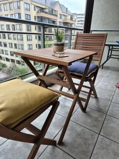 Juego de Terraza Plegables de Madera - miniatura 2