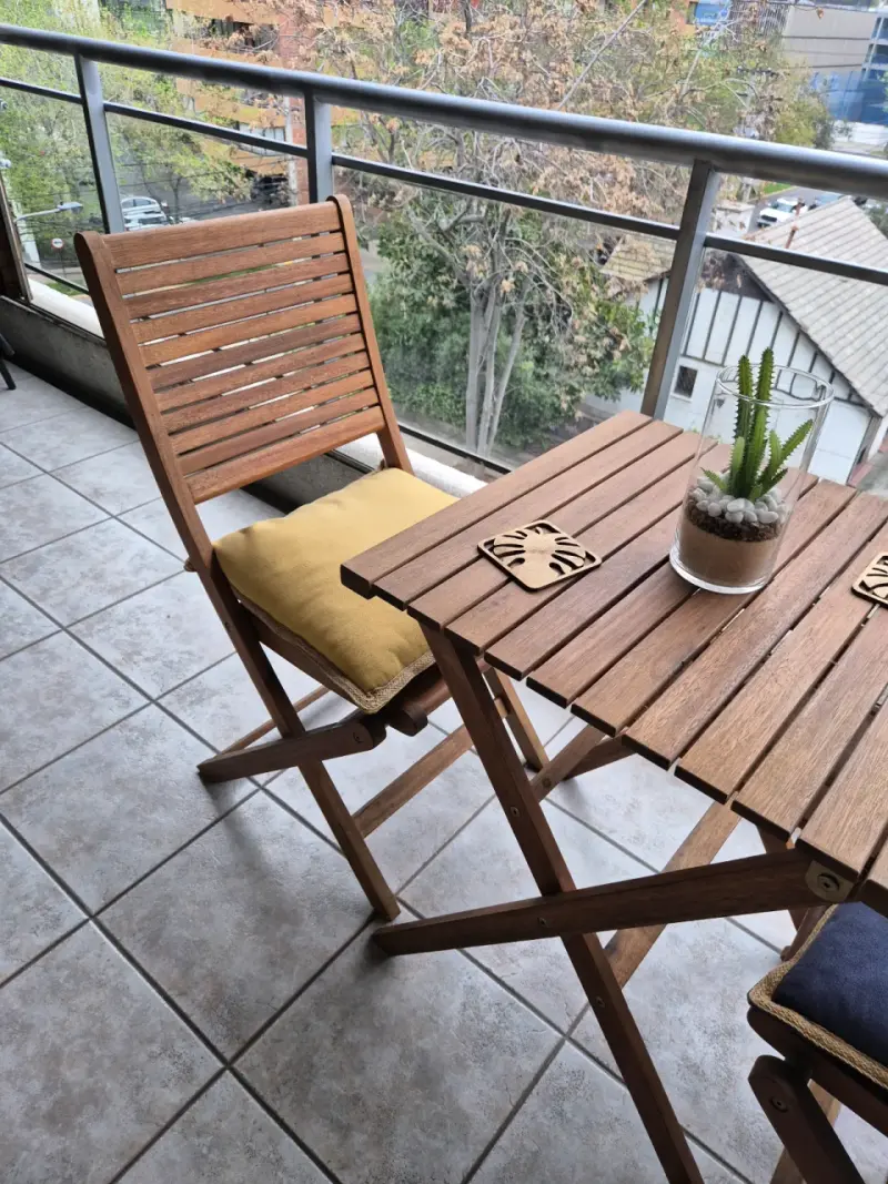 Juego de Terraza Plegables de Madera - 3