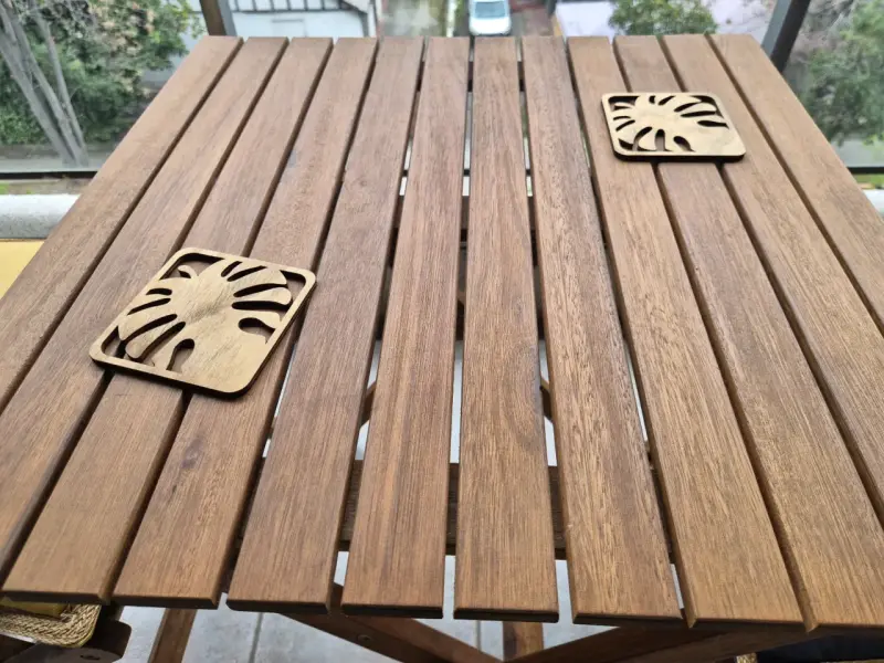 Juego de Terraza Plegables de Madera - 5
