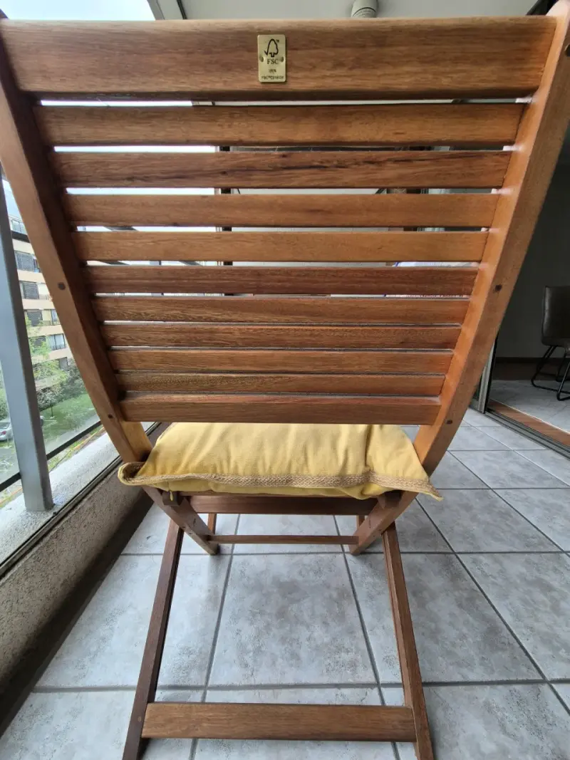 Juego de Terraza Plegables de Madera - 6