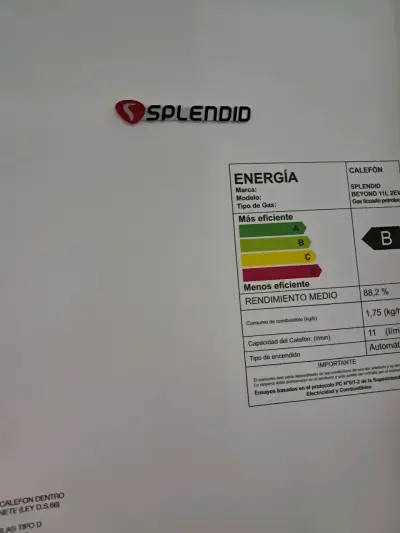 Calefón a gas Splendid Master 11 litros - miniatura 4