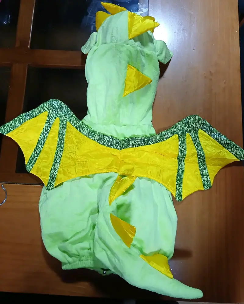 Disfraz de dragón verde talla 3 a 6 meses - 2