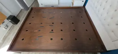 Cama matrimonial con respaldo acolchado - miniatura 6