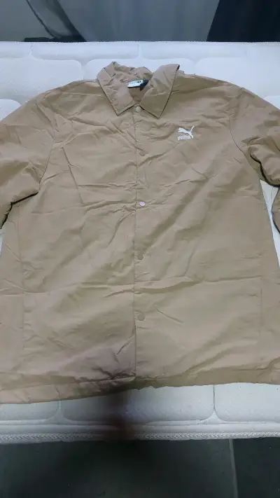 Chaqueta beige Puma para hombre talla M(fit XL) - miniatura 1