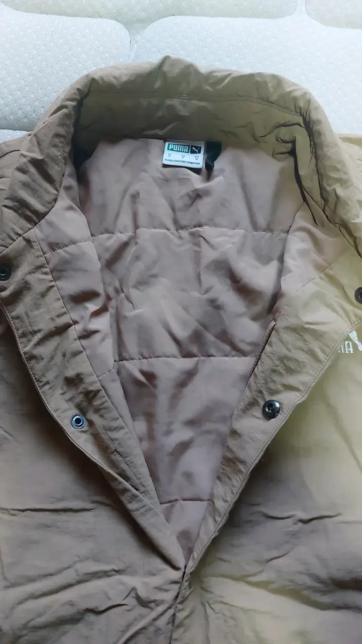 Chaqueta beige Puma para hombre talla M(fit XL) - 4