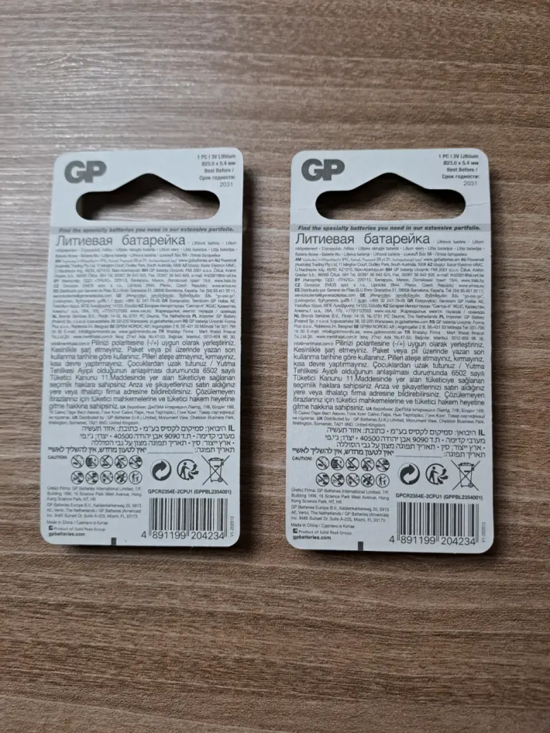 2 Pilas de Litio GP CR2354 de 3V - 4