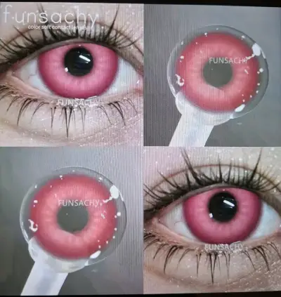 Lentes de contacto rojos 14.5mm anuales - miniatura 2