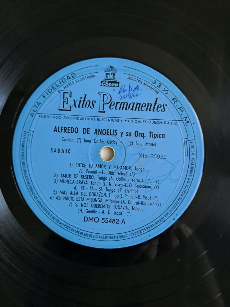 Vinilo Alfredo De Angelis y su Orquesta Típica - 4