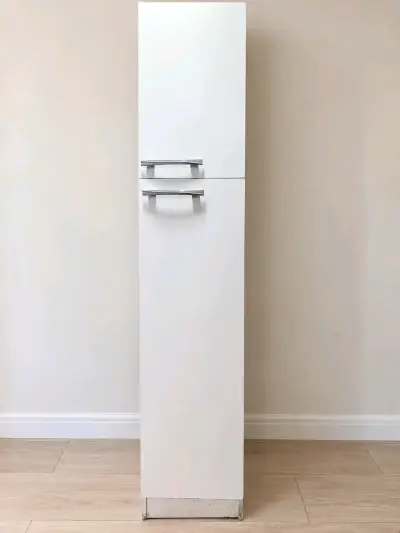 Armario de cocina blanco con estantes - miniatura 6