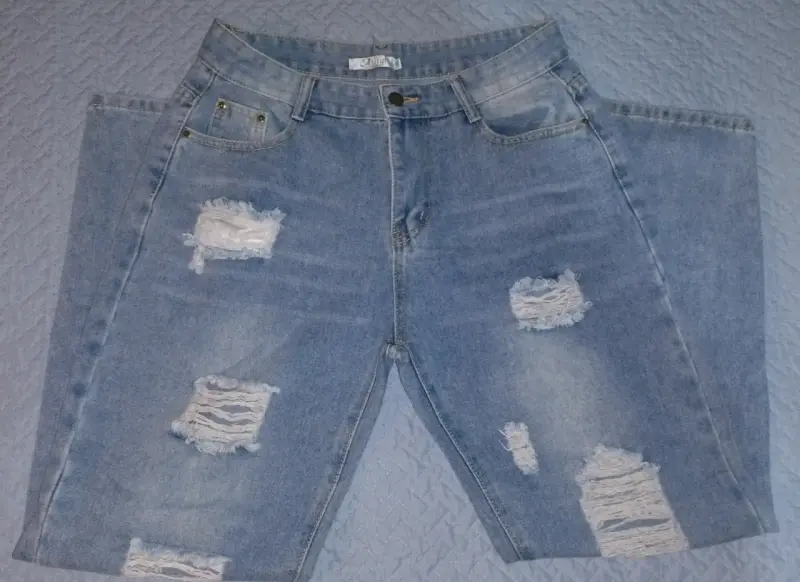 Jeans azules desgastados - 2