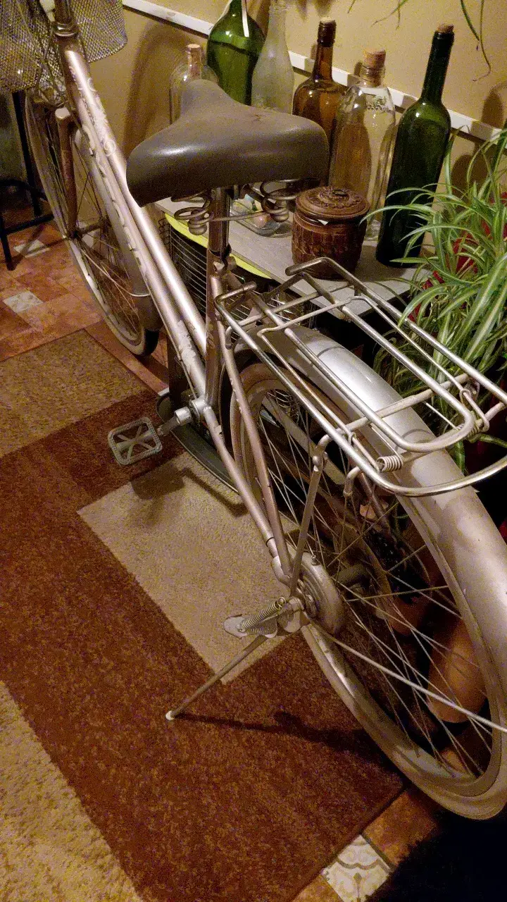 Bicicleta vintage de paseo con canasto - 3
