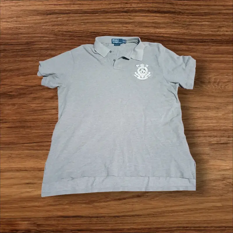Polera de piqué gris Polo Ralph Lauren