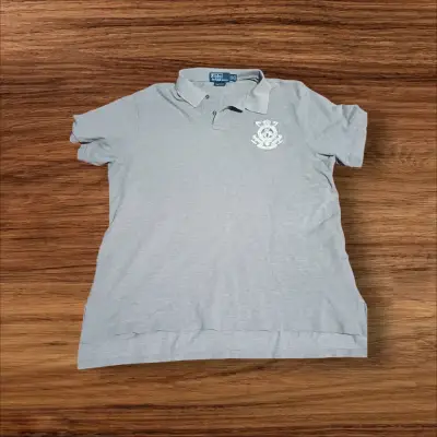 Polera de piqué gris Polo Ralph Lauren - miniatura 1