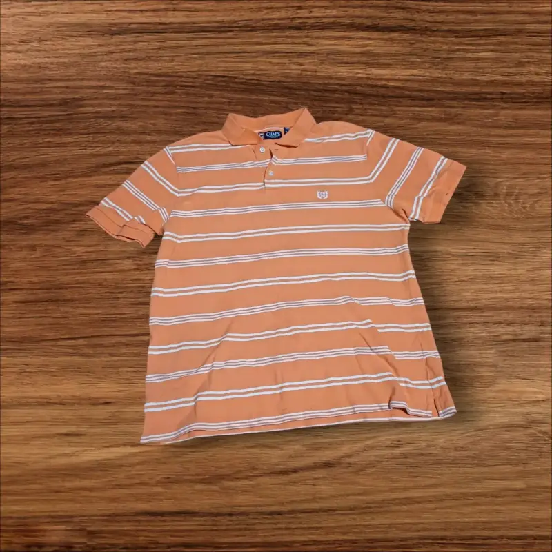 Polera Polo a Rayas Naranja Chaps