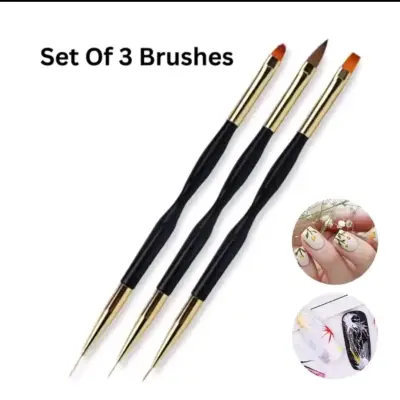 Set de Pinceles Doble Punta para Arte de Uñas - miniatura 3