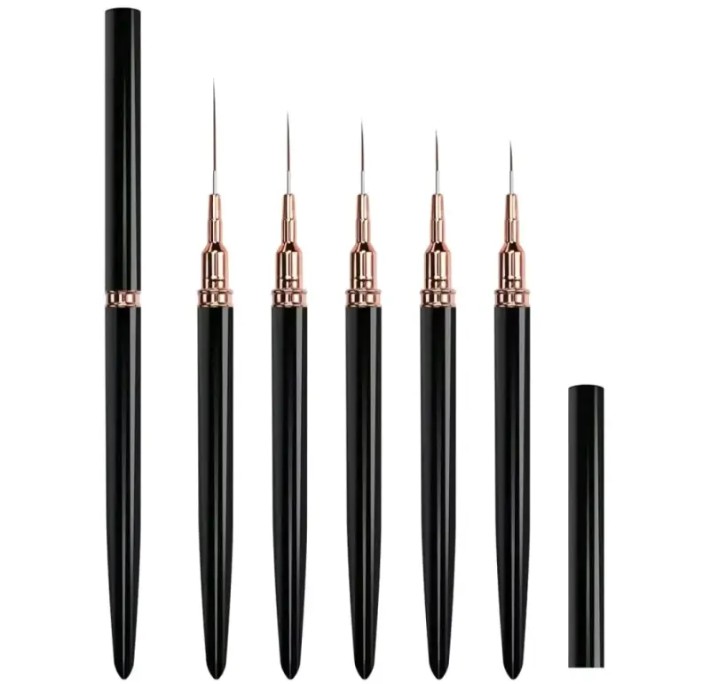 Set de Pinceles de Precisión para Uñas - 5