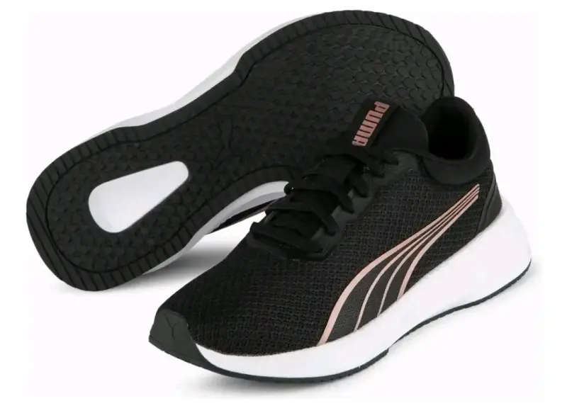 Zapatillas Puma deportivas blancas y negras - 5