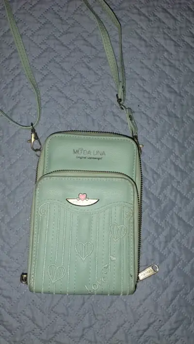 Cartera cruzada verde menta - miniatura 1
