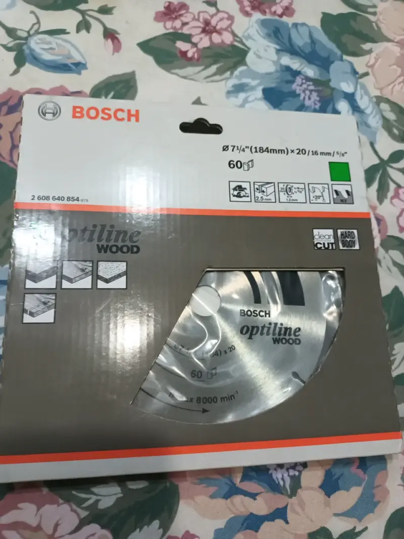 3 Discos de sierra circular 7 1/4" de 60, 24 y 16D