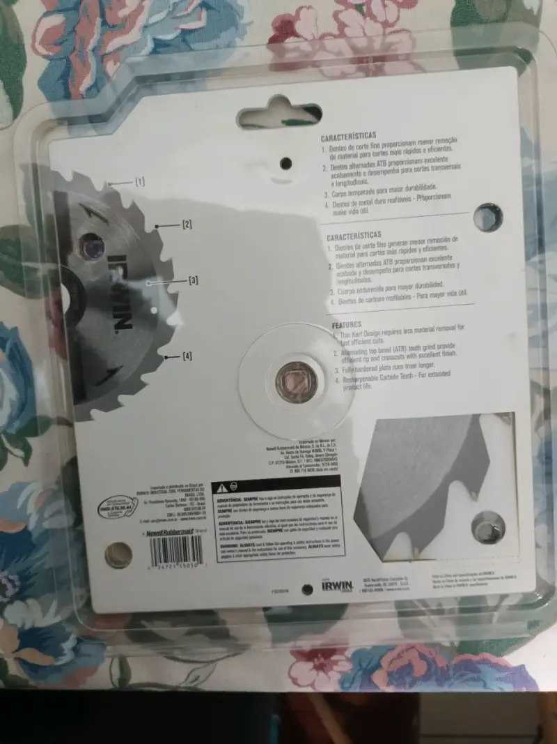 3 Discos de sierra circular 7 1/4" de 60, 24 y 16D - 6