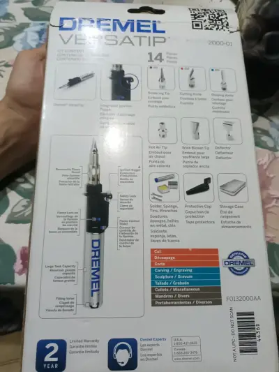 Soplete de Butano Dremel Versatip 2000-01 - miniatura 2