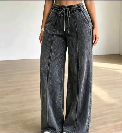 Pantalones deslavados de mujer - miniatura 2