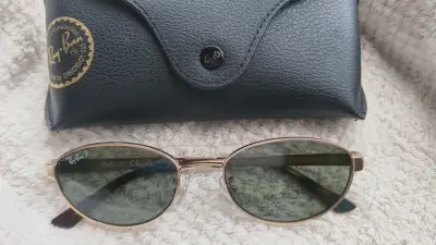 Gafas de Sol Ray-Ban Ovaladas Doradas - miniatura 1