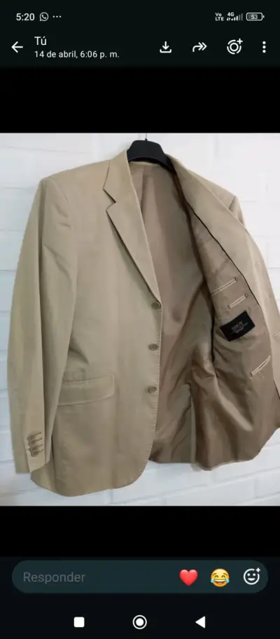 Blazer beige para hombre Arrow en buen estado - miniatura 1
