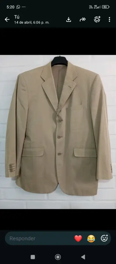Blazer beige para hombre Arrow en buen estado - miniatura 2