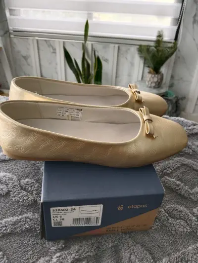 Zapatos dorados para niña talla 38 - miniatura 2