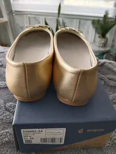 Zapatos dorados para niña talla 38 - miniatura 3
