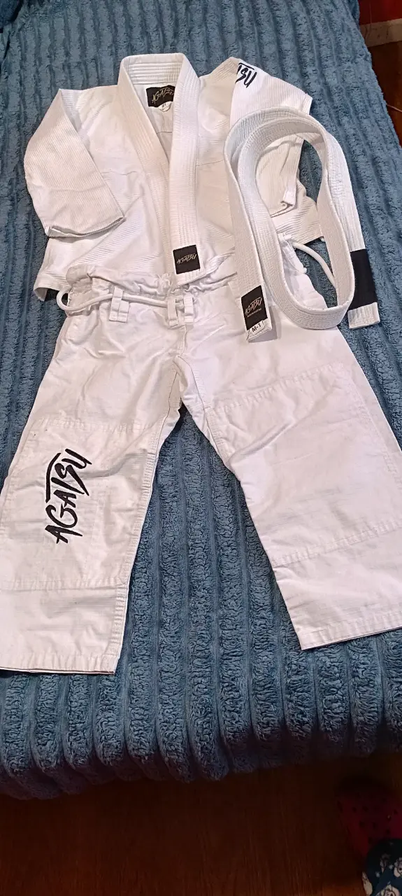 Kimono de Jiu Jitsu Agatsu Blanco Talla M1 - 2