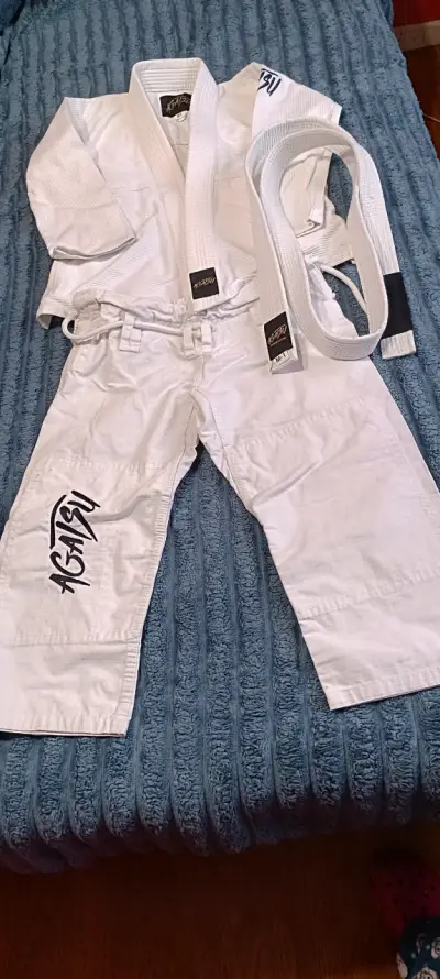 Kimono de Jiu Jitsu Agatsu Blanco Talla M1 - miniatura 2