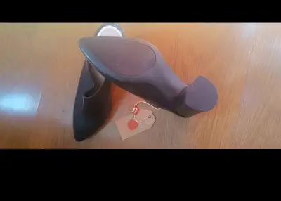 Zapatos de Tacón Negro Bata Talla 35 - miniatura 1