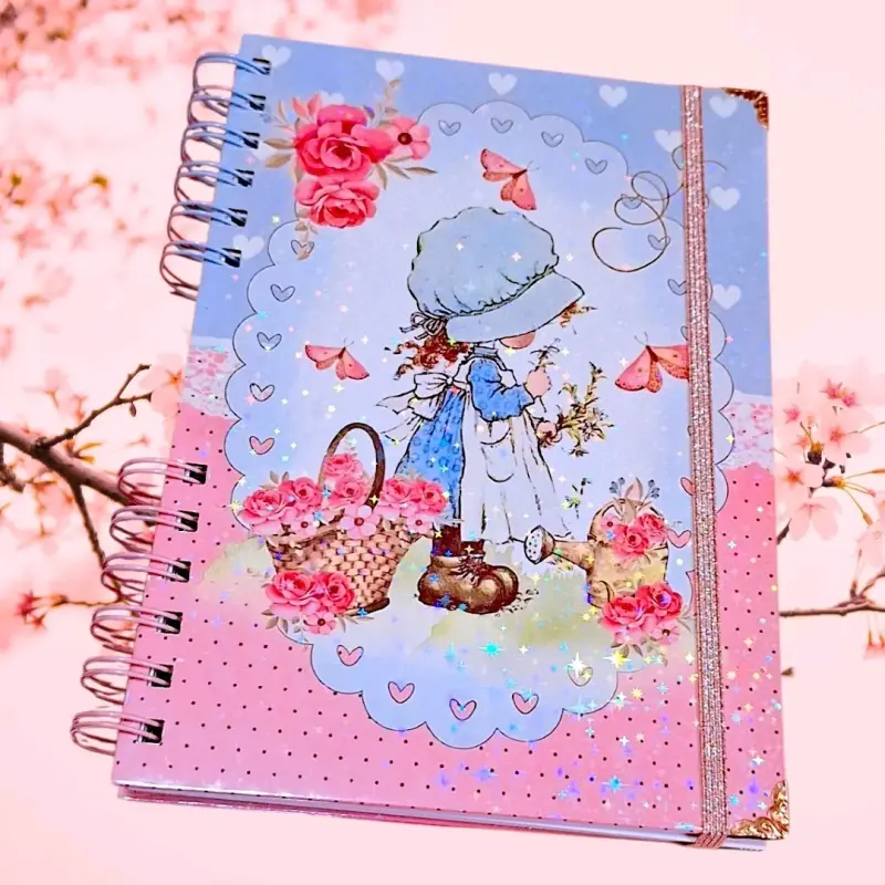 Agenda A5 con Diseño Floral y Vintage