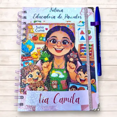 Agenda A5 con Diseño Floral y Vintage - miniatura 5