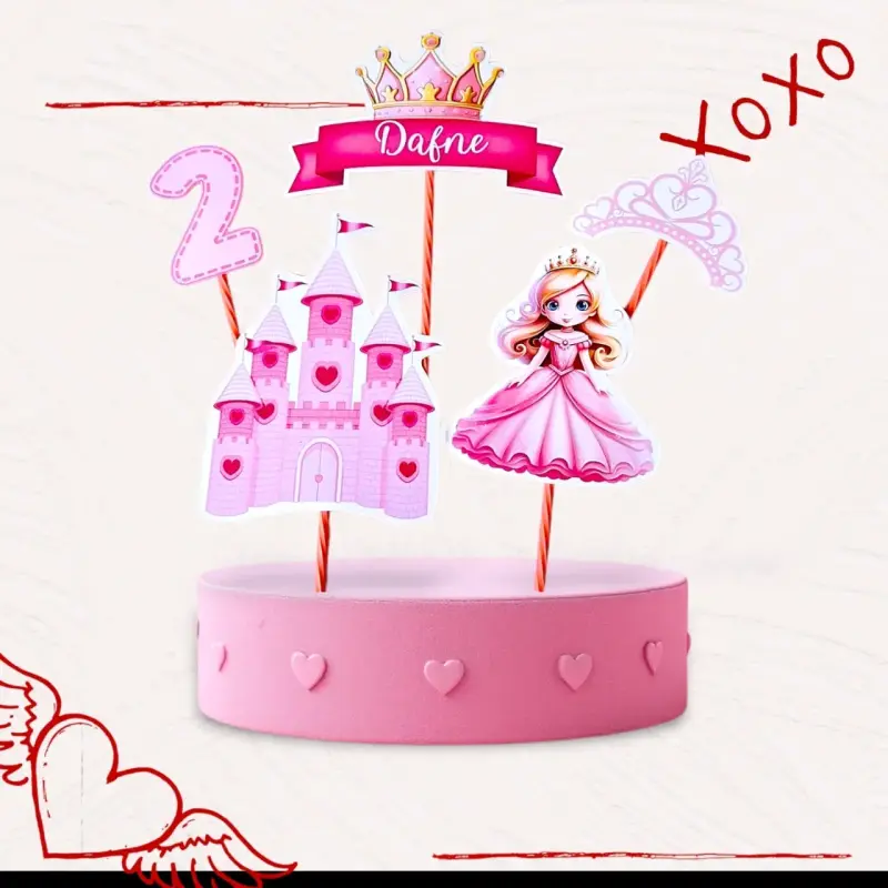 Toppers de torta temática para cumpleaños