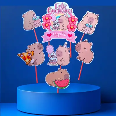 Toppers de torta temática para cumpleaños - miniatura 4