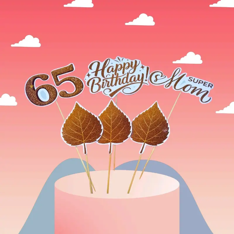 Toppers de torta temática para cumpleaños - 6