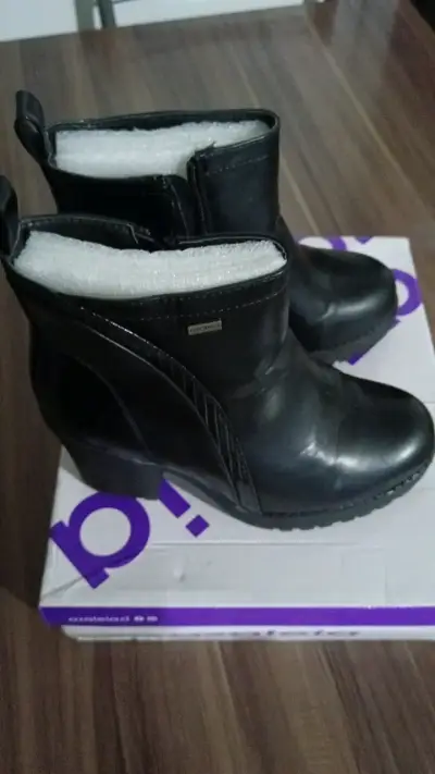 Botines de cuero negro Azaleia Isaac - miniatura 1