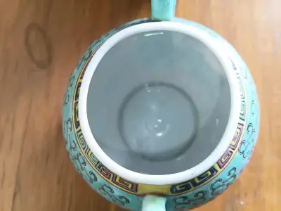 Juego de tetera y azucarero de porcelana china decorativa - miniatura 6