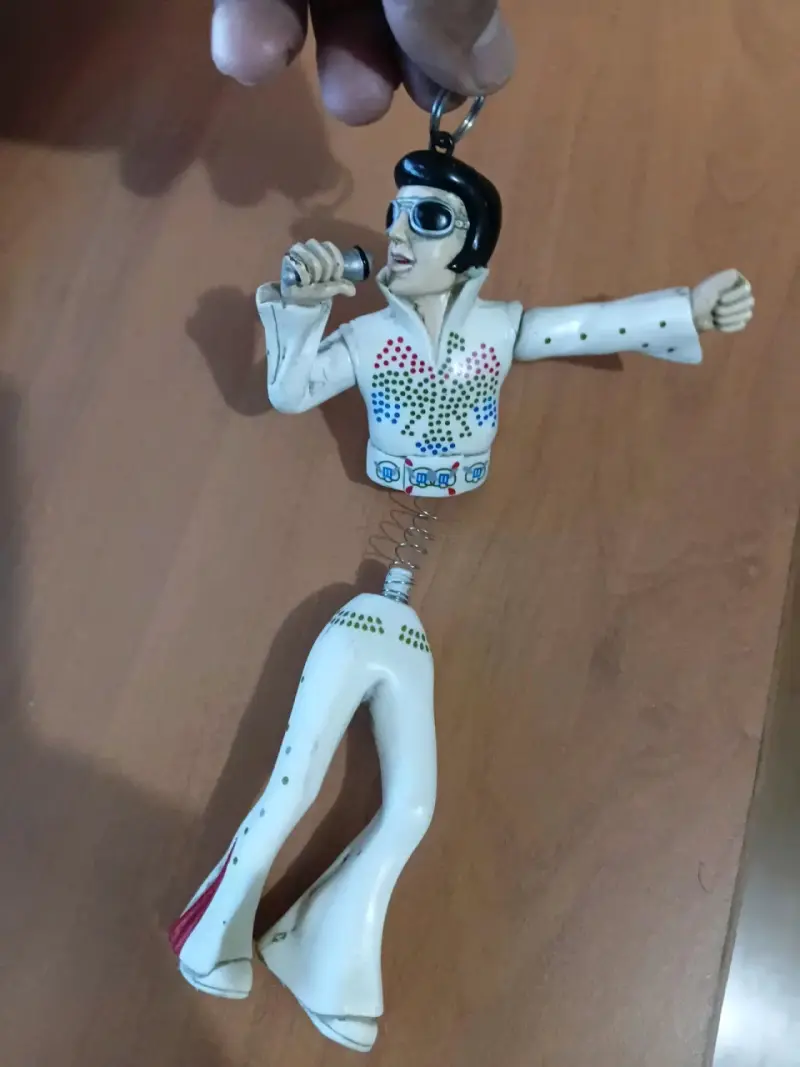 Figura decorativa de resorte estilo Elvis - 4