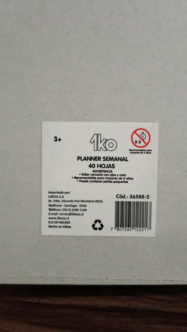 Planner semanal 1ko 40 hojas colorido - 2
