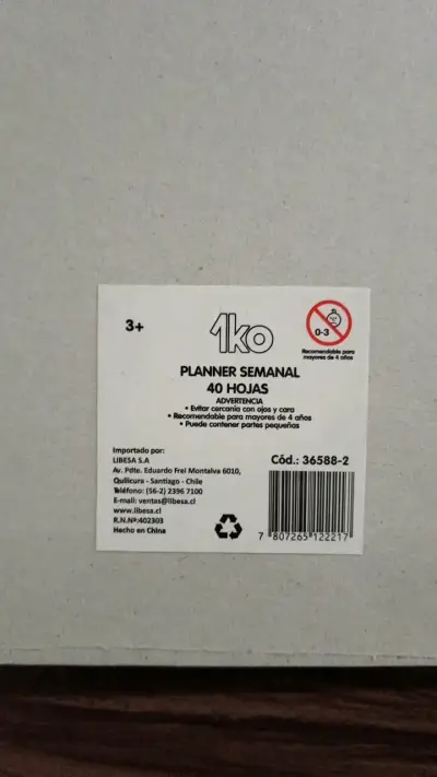 Planner semanal 1ko 40 hojas colorido - miniatura 2