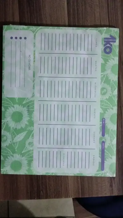 Planner semanal 1ko 40 hojas colorido - miniatura 3