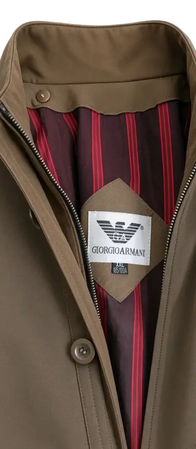 Chaqueta Hombre Giorgio Armani Marrón - miniatura 2