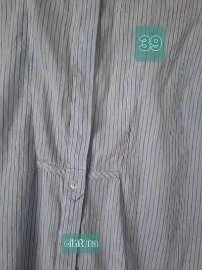 Blusa de rayas celeste Massimo Dutti - miniatura 3